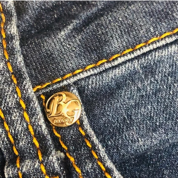 B & G Brand Skinny Distressed Blue Jeans Junior Size 5 - Picture 6 of 9